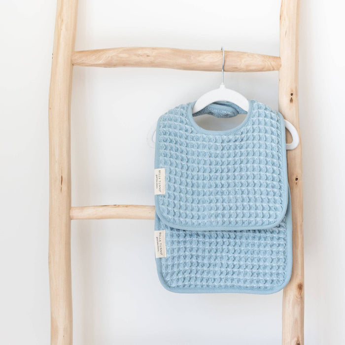 Reversible Bib + Burp Set Fog