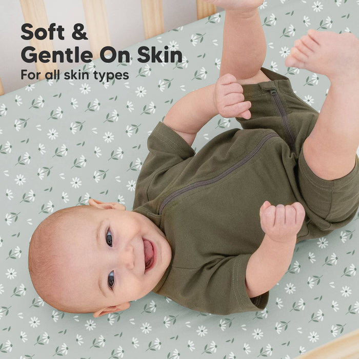 2-pack Organic Cotton Fitted Crib Sheet
