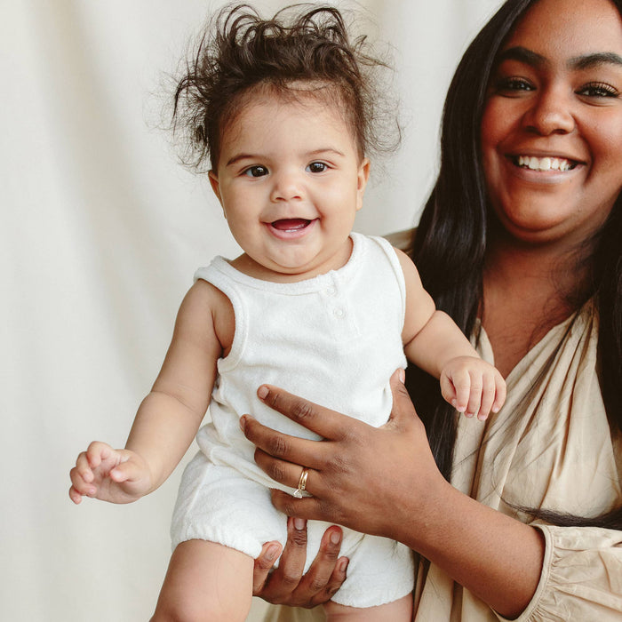 Quick Change Terry Romper - Cloud