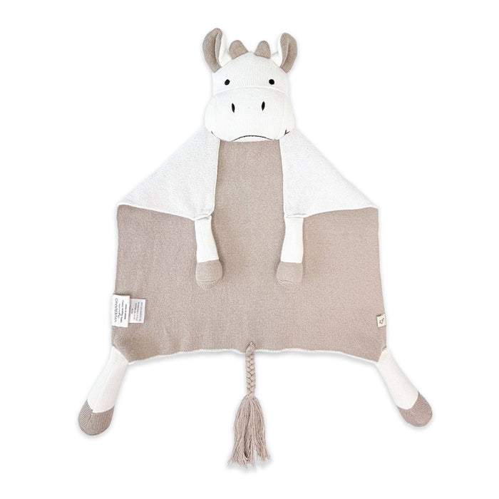 Cow- Organic Baby Lovey Security Blanket Cuddle Cloth