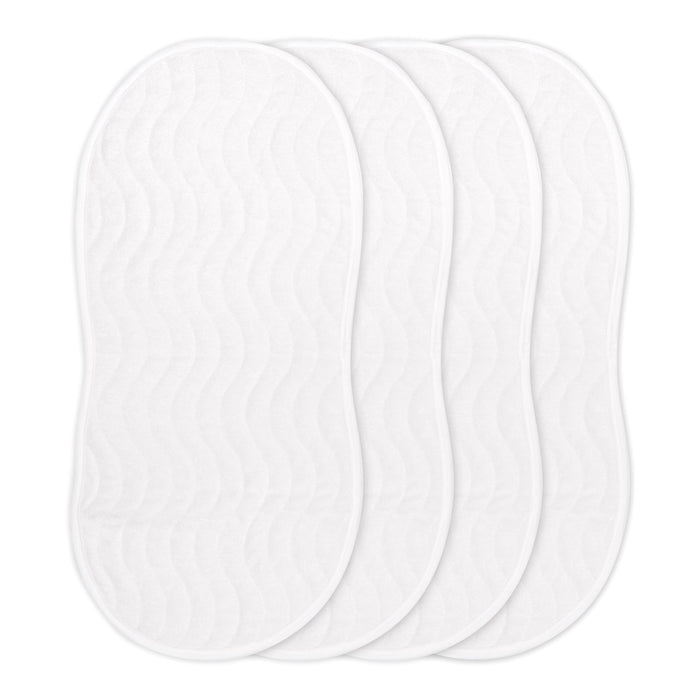 Ubbi Quilted Reusable Changing Pad Liners, Easy to Clean, White