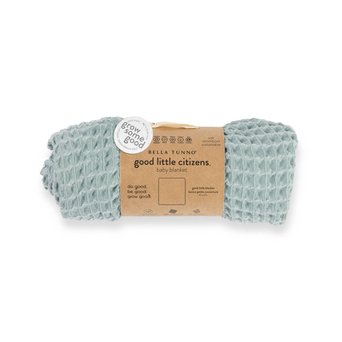 Bella Tunno | Waffle Baby Blanket Rain