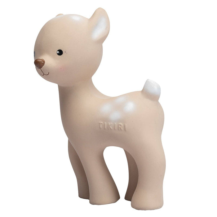 Deer Natural Rubber Teether, Rattle & Bath Toy