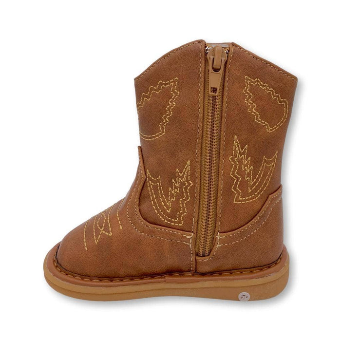 Wee Squeak Shoes Western Boot Brown