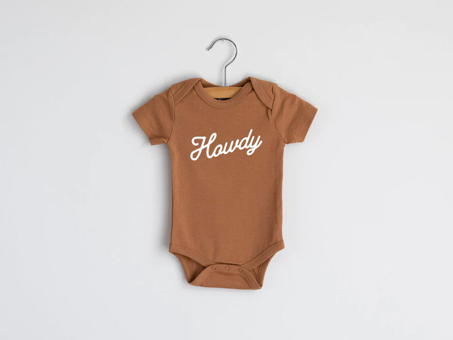 Gladfolk Howdy Modern Organic Baby Bodysuit