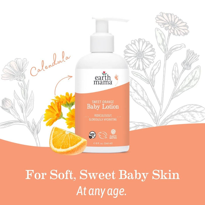 Earth Mama Organics Sweet Orange Baby Lotion