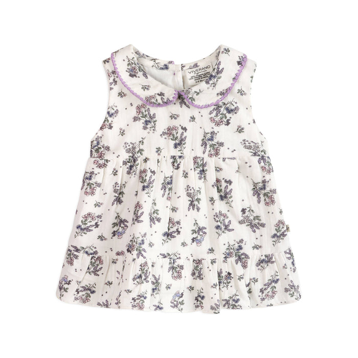 Hatti Floral Baby Dress + Bloomer (Organic)