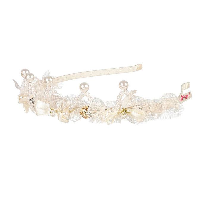 Souza Tiara Juno pearls off white