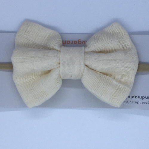 Sugar + Maple Baby Muslin Bow Headband