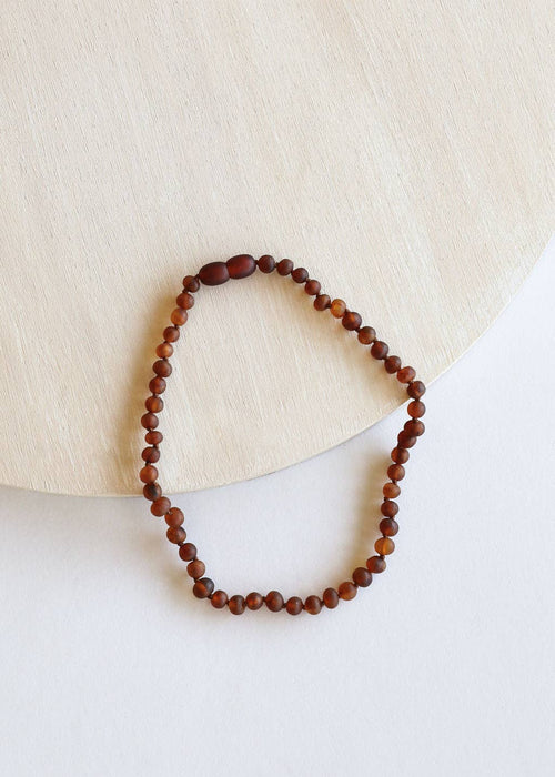 Raw Cognac Baltic Amber || Necklace