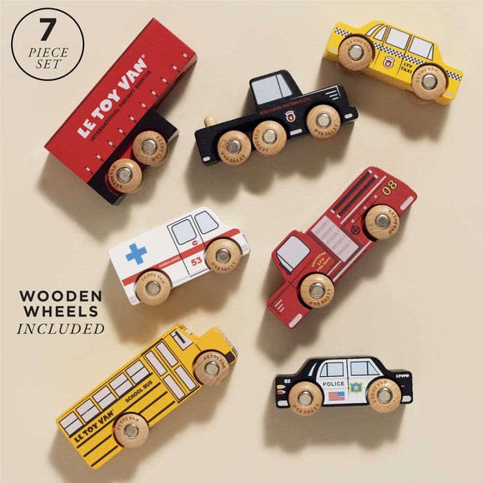 Le Toy Van American Wooden Car Set