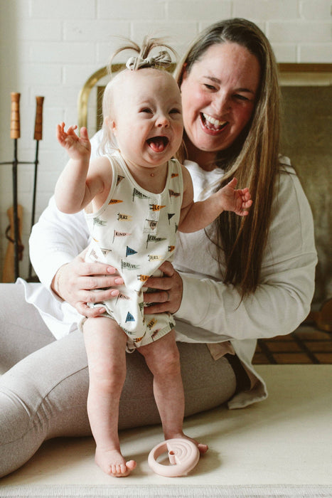 Quick Change Baby Romper - Affirmations