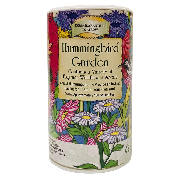Hummingbird Shaker Garden Can Seed Kit