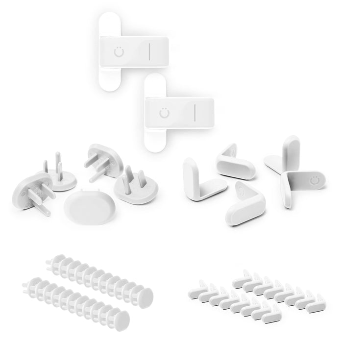 Ubbi Safety Bundle, 54 Piece Set - White
