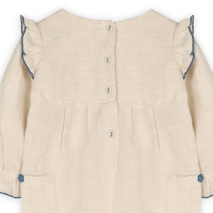 Viverano Organics Atrani Embroidered Baby Romper & Headband (Organic)