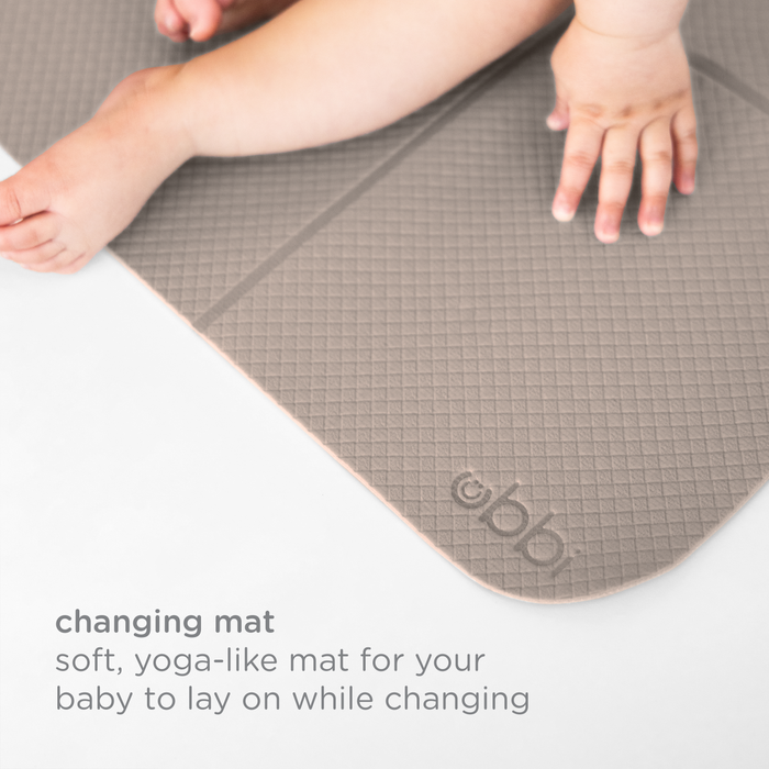 Ubbi Taupe On-the-Go Changing Mat