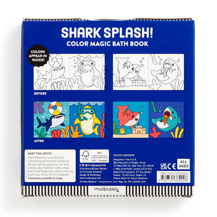 Shark Splash! Color Magic Bath Book