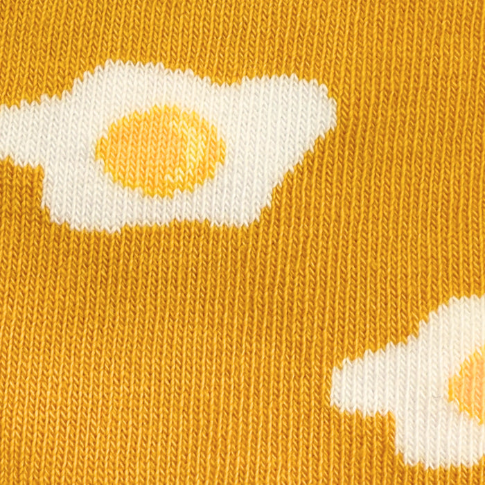 Kid's Bacon & Eggs Yellow Socks