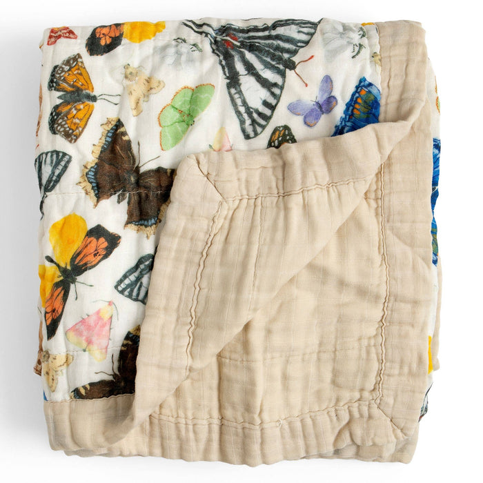 Flutter Friends Butterfly Reversible Baby Quilt