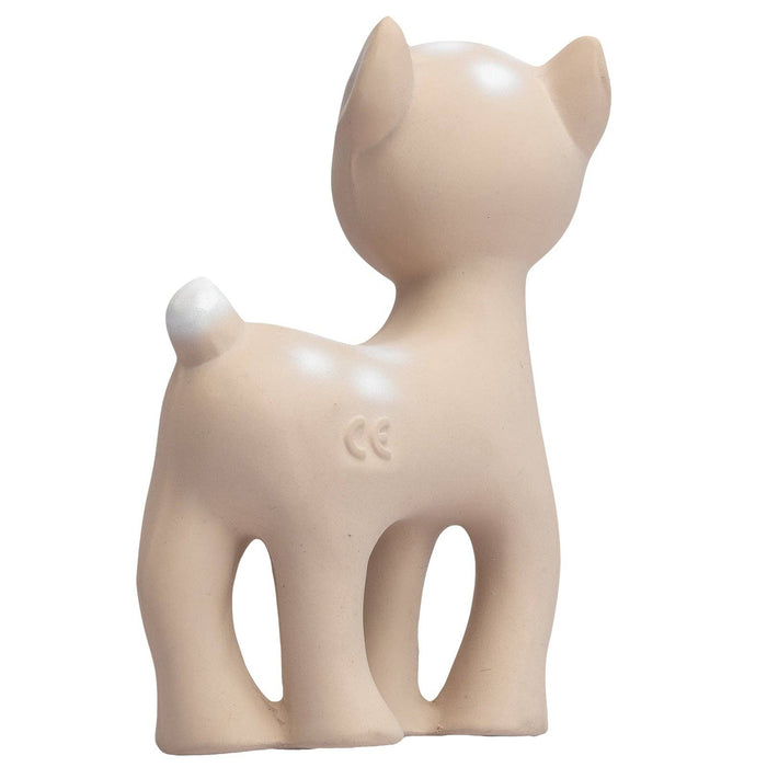 Deer Natural Rubber Teether, Rattle & Bath Toy