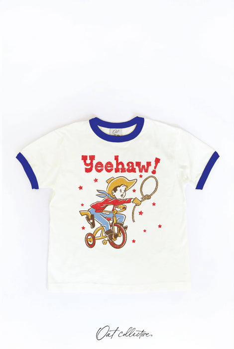 YEEHAW!  Toddler Ringer Graphic Top