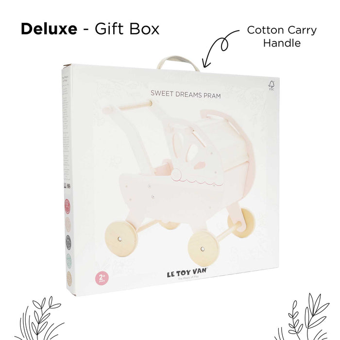 Le Toy Van Retro Wooden Doll Pram