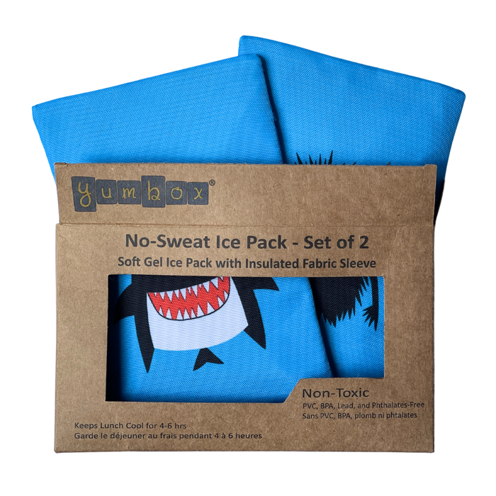 Gel Ice Packs in Fabric Sleeves 2-Pack - Monster & Shark