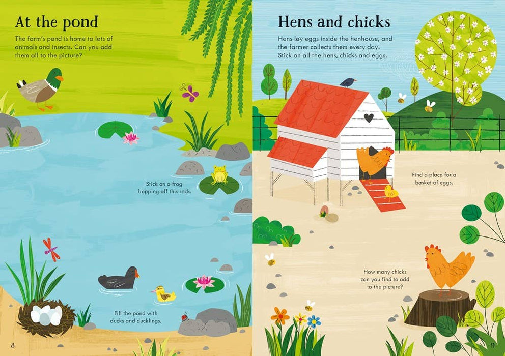 Little First Stickers Farm : Usborne