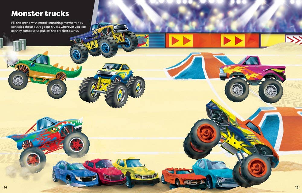 Big Sticker Book of Trucks : Usborne