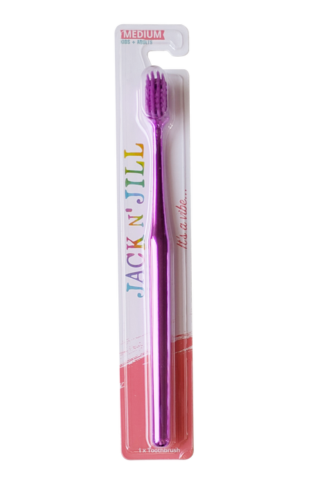 Jack N' Jill Toothbrush Chrome Assorted Medium