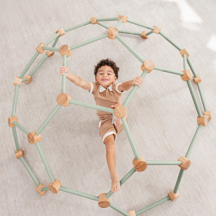Wooden Toddler Play Gym, Montessori Climber by Comfy Cubs