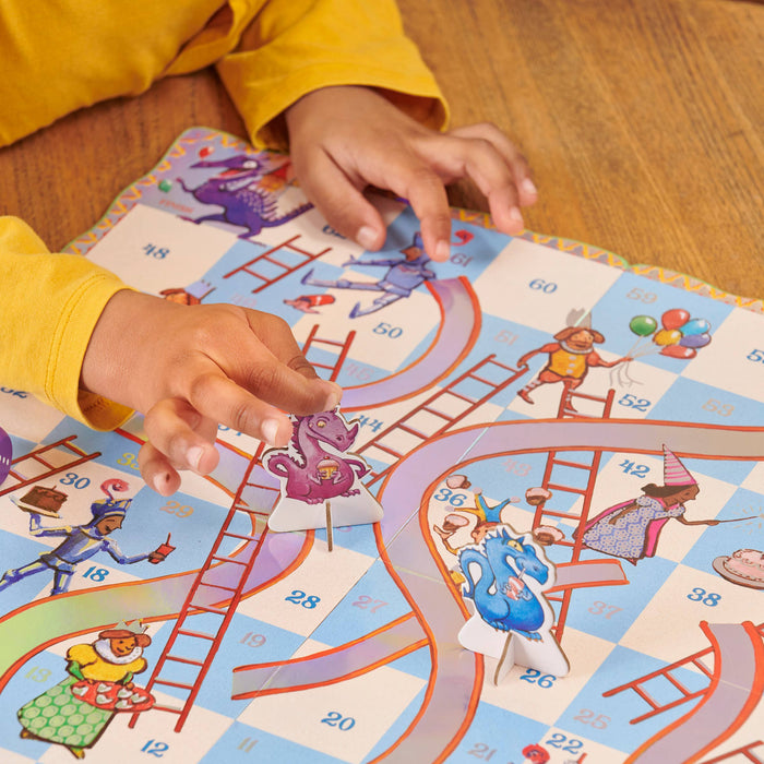 eeBoo Slips & Ladders Dragon Edition Shaped Game
