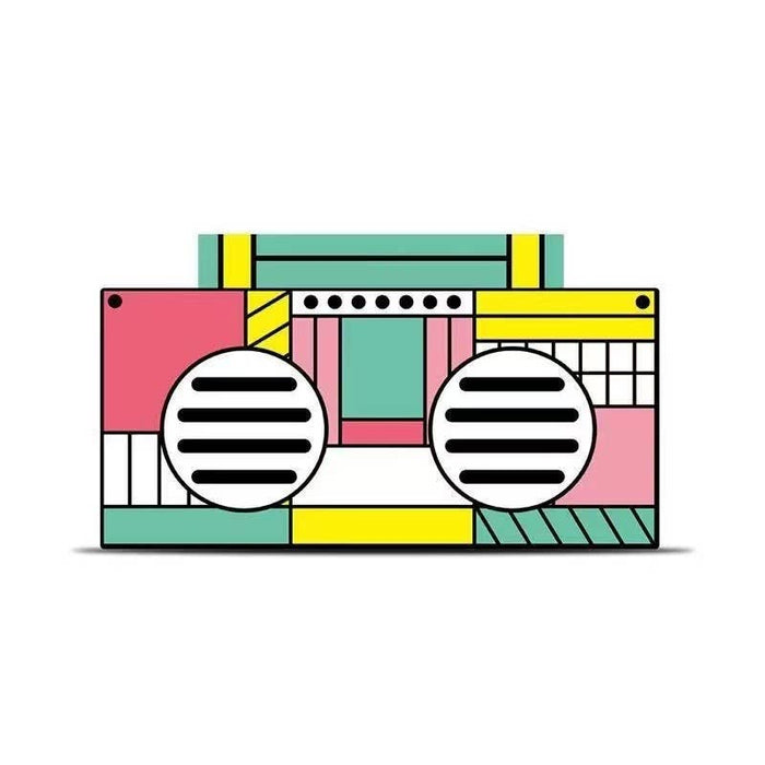 Retro Boombox Bluetooth Speaker-FL