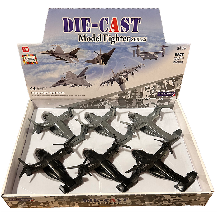 Osprey Die-Cast Pull-Backs Military Aircraft