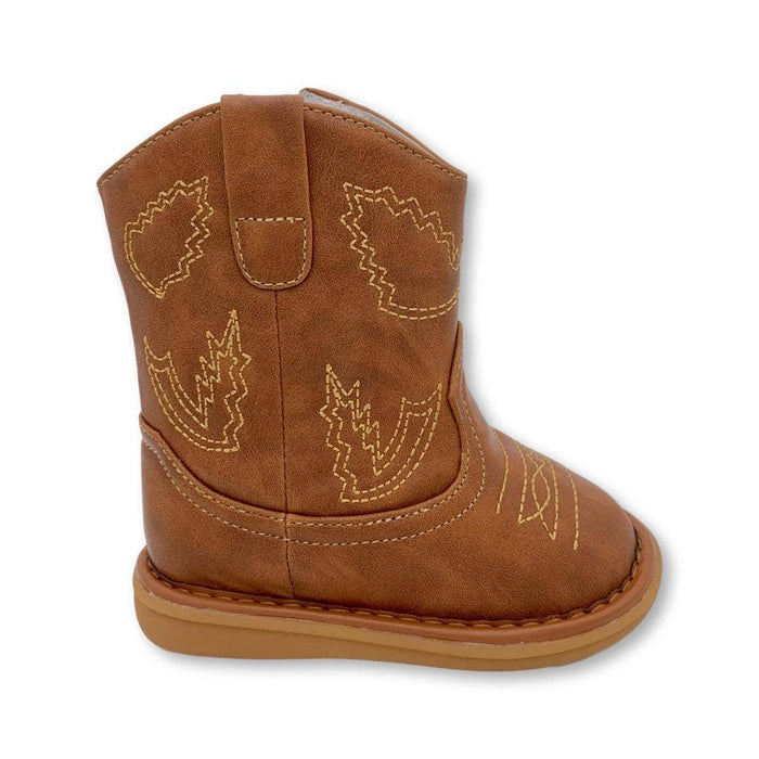 Wee Squeak Shoes Western Boot Brown