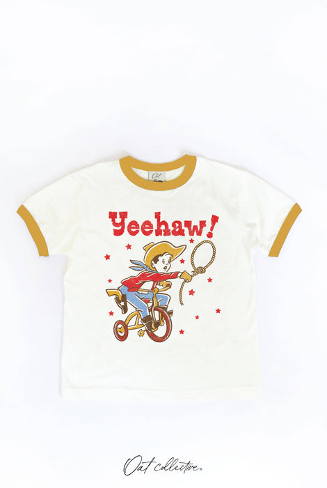 YEEHAW!  Toddler Ringer Graphic Top