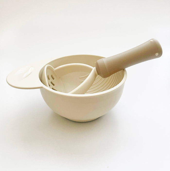 Baby Food Masher Bowl Beige