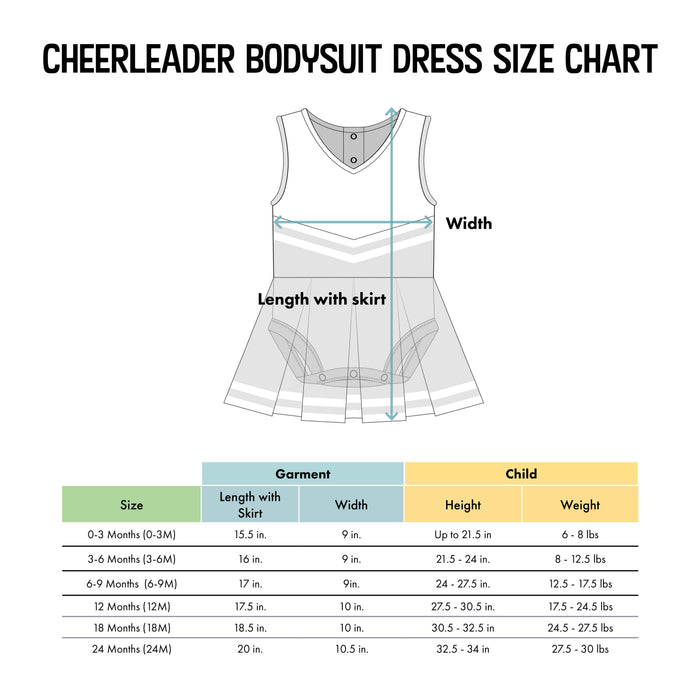 Texas Longhorns Infant Cheer Dress Bodysuit