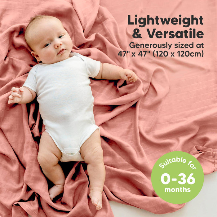 KeaBabies Lumi Muslin Swaddle Blankets