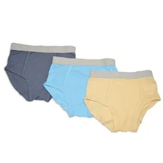 Silkberry Baby Bamboo Boys Briefs (3 pack) (Bluebonnet/Flint/Soft Sand)