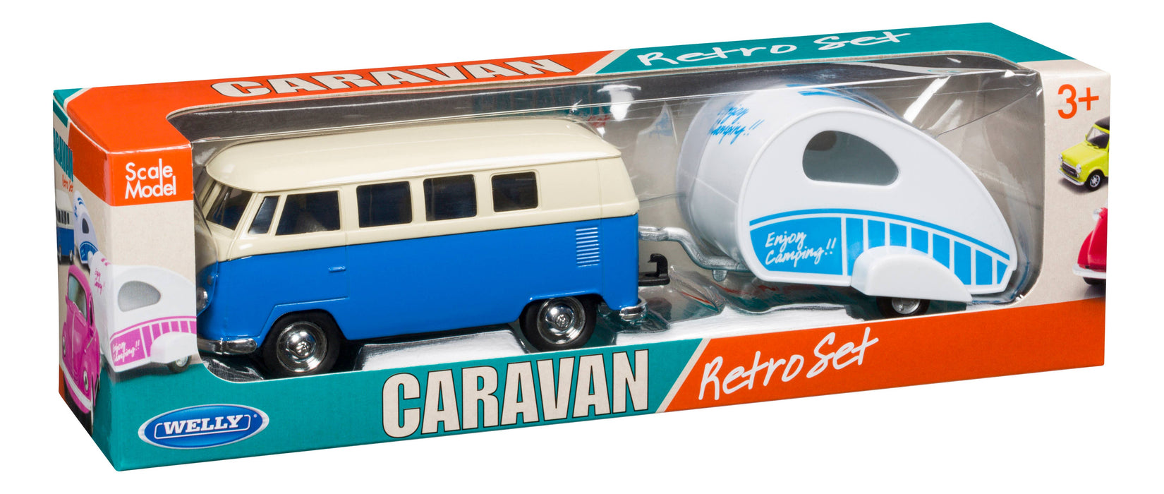 Toysmith Caravan Weekend Assorted Retro Toy Set-Toy Car
