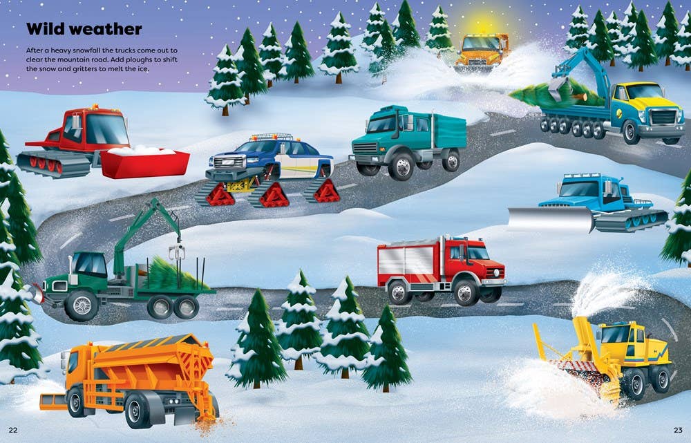 Big Sticker Book of Trucks : Usborne