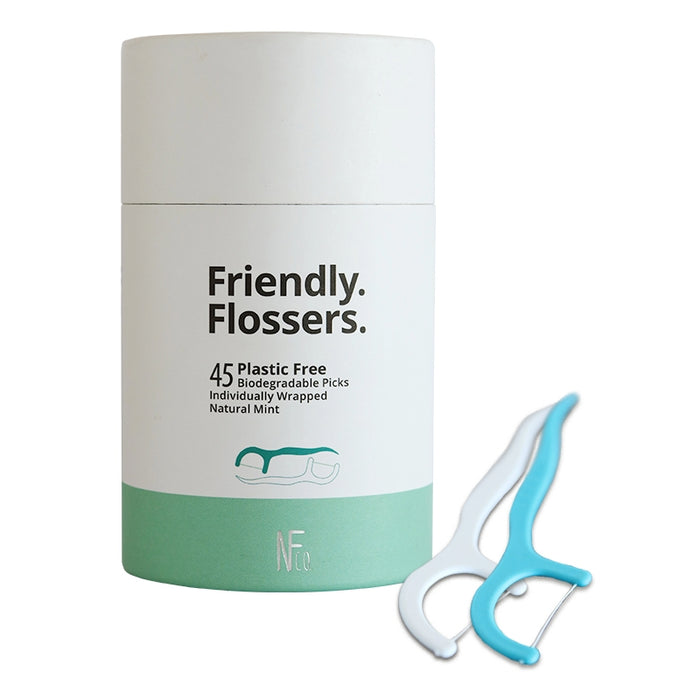 NFco Biodegradable Floss Picks 45 Pac