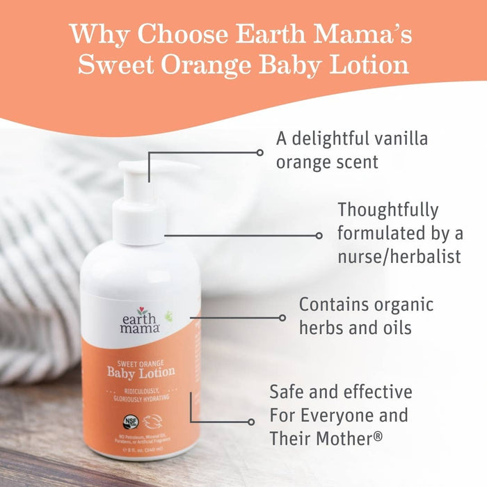 Earth Mama Organics Sweet Orange Baby Lotion