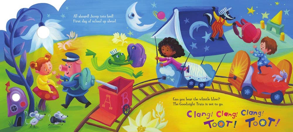 Goodnight Train Ready for School board book : June Sobel