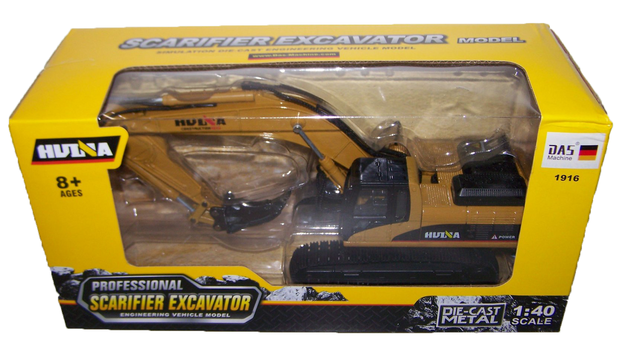 Scarifier Excavator Static Die-Cast Model - 1:40 Scale