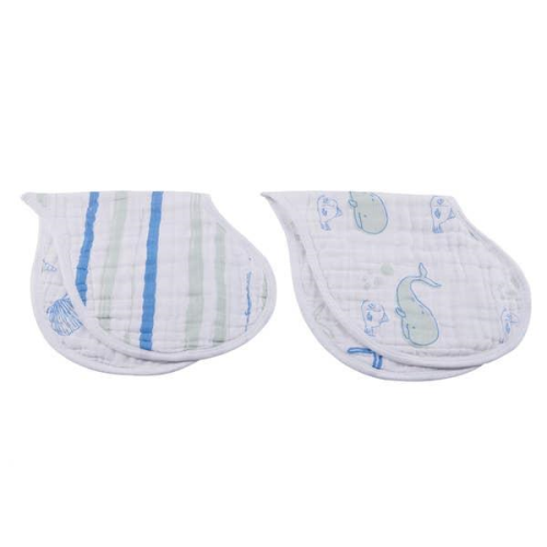 Newcastle Classics Heart Bibs / Burp Cloth 2pk