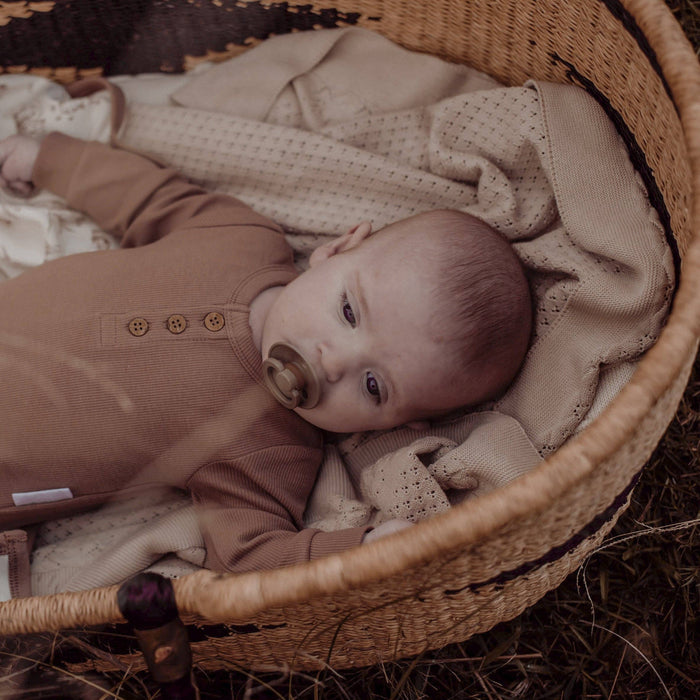 Sand Knit Heirloom Blanket