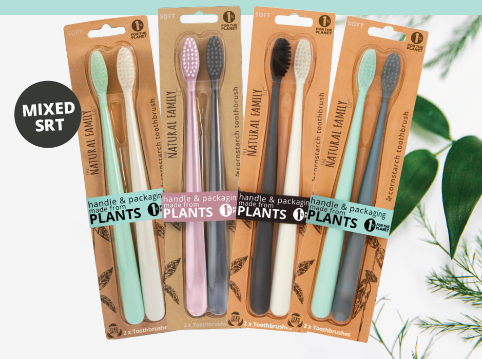 NFco Toothbrush Twin Pk - Assorted Colors