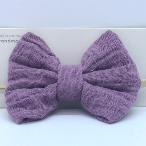 Sugar + Maple Baby Muslin Bow Headband